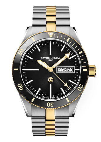 Favre Leuba Deep Raider Day Date - Bicolor Black