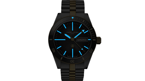 Favre Leuba Deep Raider Day Date - Bicolor Black