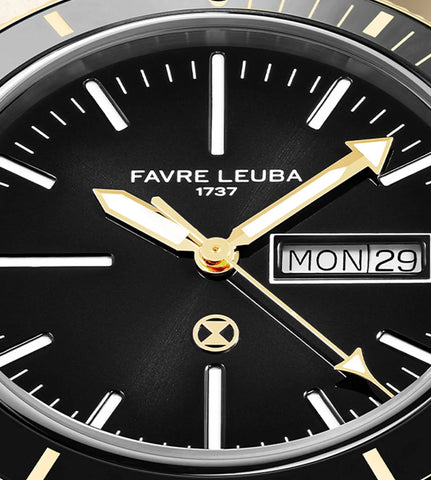 Favre Leuba Deep Raider Day Date - Bicolor Black