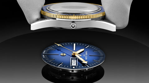 Favre Leuba Deep Raider Day Date - Bicolor Blue