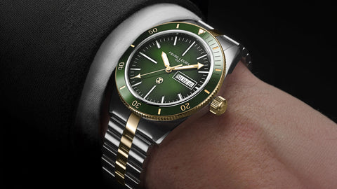 Favre Leuba Deep Raider Day Date - Bicolor Green