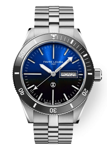 Favre Leuba Deep Raider Day Date - Blue