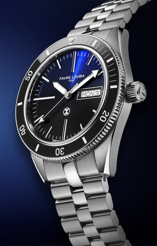 Favre Leuba Deep Raider Day Date - Blue
