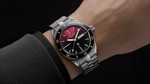Favre Leuba Deep Raider Day Date - Burgundy