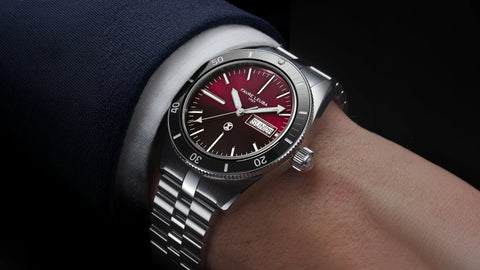 Favre Leuba Deep Raider Day Date - Burgundy