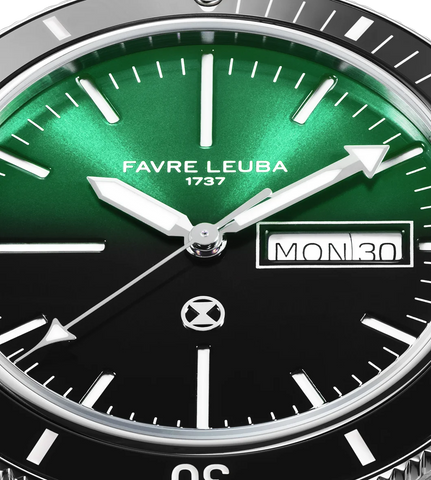 Favre Leuba Deep Raider Day Date - Green