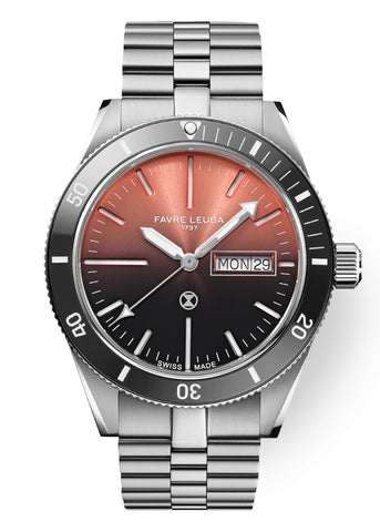 Favre Leuba Deep Raider Day Date - Salmon