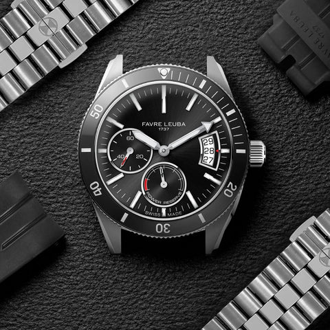 Favre Leuba Deep Raider Power Reserve - Black