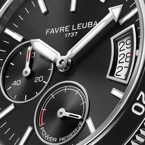 Favre Leuba Deep Raider Power Reserve - Black