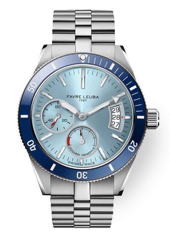 Favre Leuba Deep Raider Power Reserve - Ice Blue