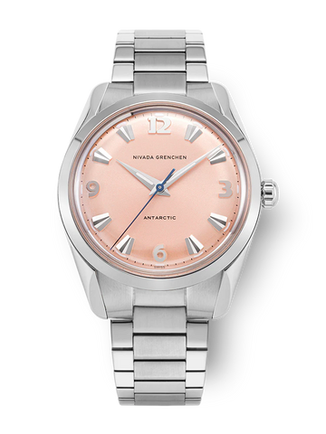 Nivada Grenchen Antarctic 35mm Salmon - No Date 35018M