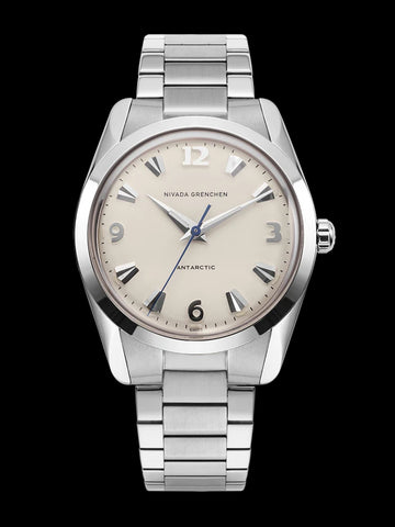 Nivada Grenchen Antarctic 35mm Eggshell -  White Lume 35004M