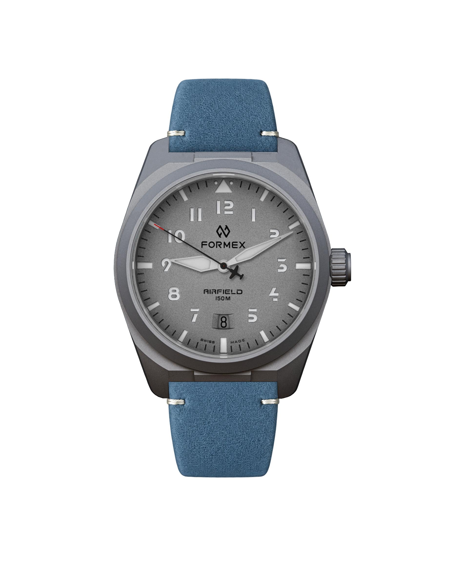 Lederband Blau