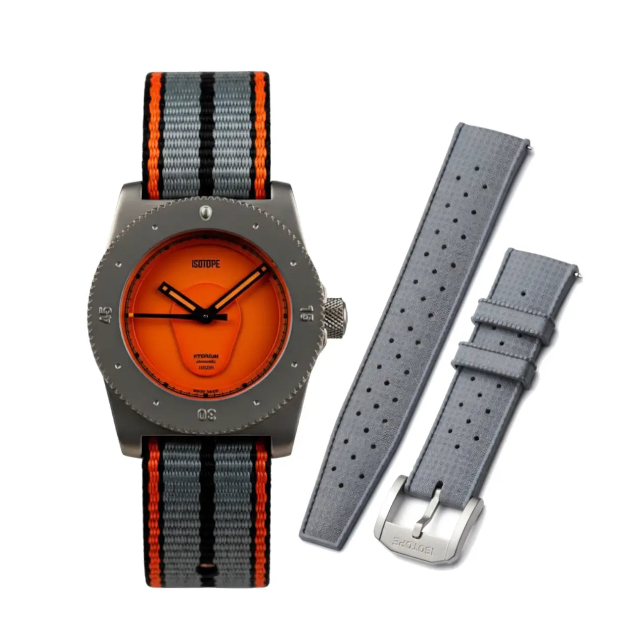 Set: NATO-Armband und graues FKM-Band