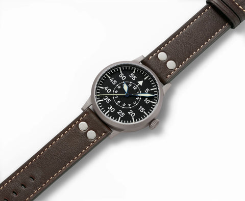 Laco Dortmund 45mm Handaufzug - Fliegeruhr ORIGINAL