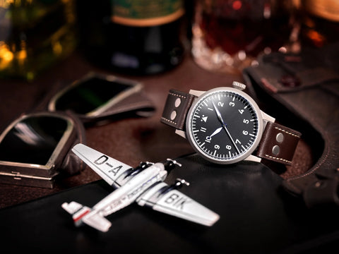 Laco Mülheim an der Ruhr 39mm Handaufzug - Fliegeruhr ORIGINAL