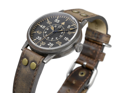 Laco Paderborn Erbstück 42mm Automatik - Fliegeruhr ORIGINAL