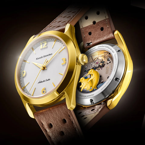 Nivada Grenchen Antarctic Erotic Gold 320697M