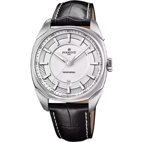 Perrelet Lab Peripheral 3 Hands A1100/1 Silbergrau