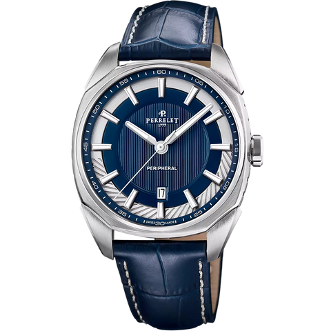 Perrelet Lab Peripheral 3 Hands A1100/4 Blau