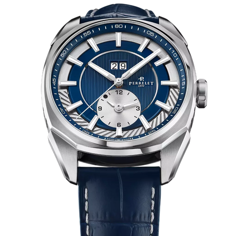 Perrelet Lab Peripheral Dual Time Big Date A1101/4 Blau