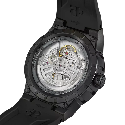 Perrelet Turbine Titanium 41 Black A4067/6