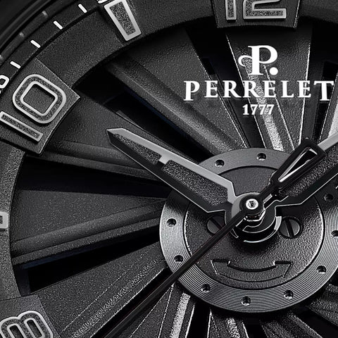 Perrelet Turbine Titanium 41 Black A4067/6