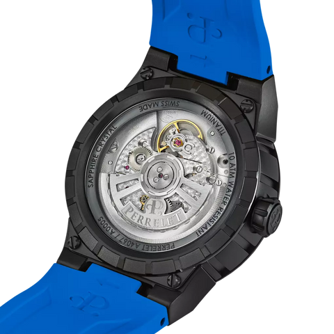 Perrelet Turbine Titanium 41 Blue A4067/2