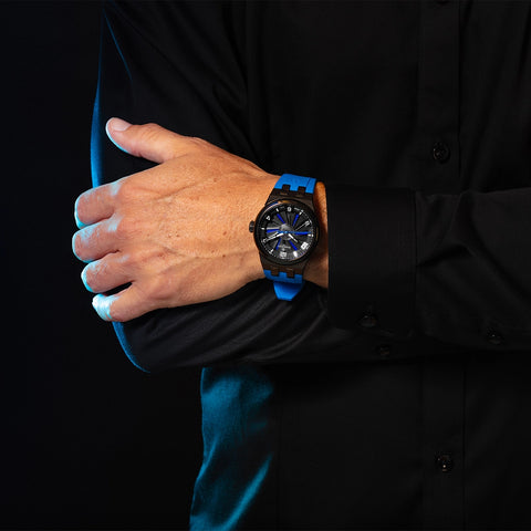 Perrelet Turbine Titanium 41 Blue A4067/2