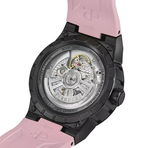 Perrelet Turbine Titanium 41 Pink Flamingo A4067/8