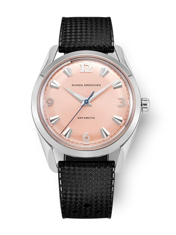 Nivada Grenchen Antarctic 35mm Salmon - No Date 35018M