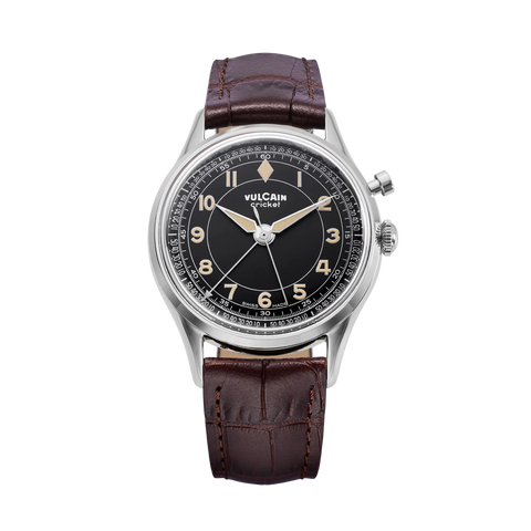 Vulcain Cricket Classique 39 - Black & Khaki