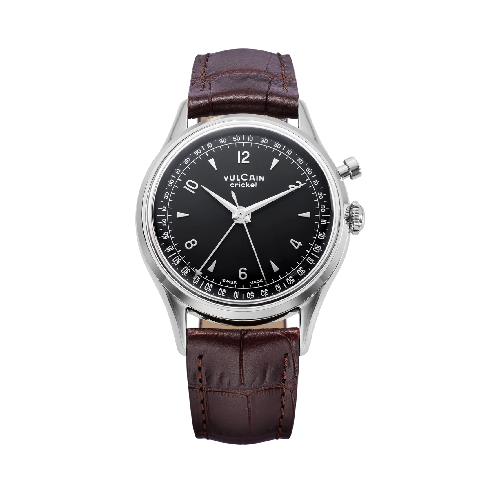 Closed Caseback Brown Leather Strap