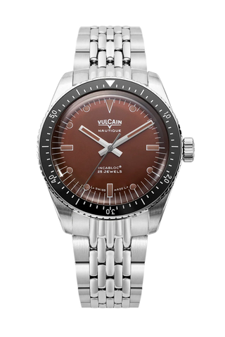 Vulcain Skindiver Nautique Brown