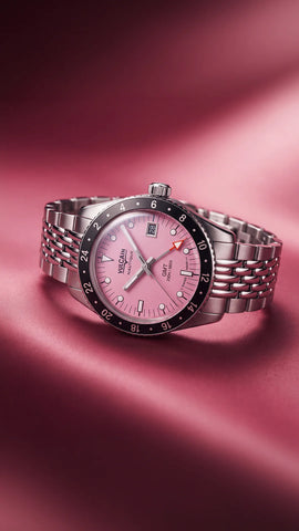 Vulcain Skindiver Nautique GMT - Pink Limited Edition 680174BL7