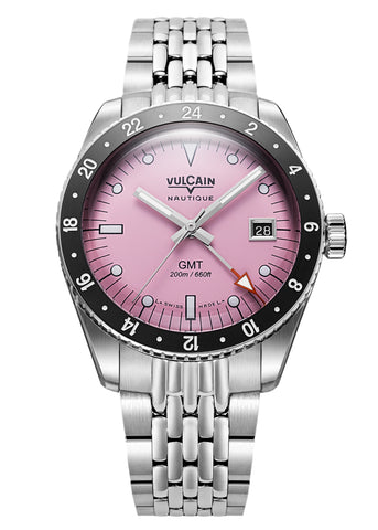 Vulcain Skindiver Nautique GMT - Pink Limited Edition 680174BL7