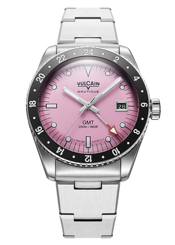 Vulcain Skindiver Nautique GMT - Pink Limited Edition 680174BL7