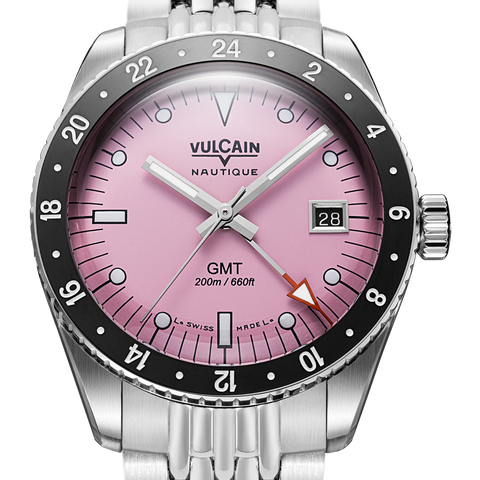Vulcain Skindiver Nautique GMT - Pink Limited Edition 680174BL7