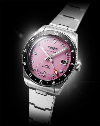 Vulcain Skindiver Nautique GMT - Pink Limited Edition 680174BL7