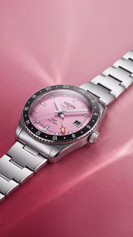 Vulcain Skindiver Nautique GMT - Pink Limited Edition 680174BL7