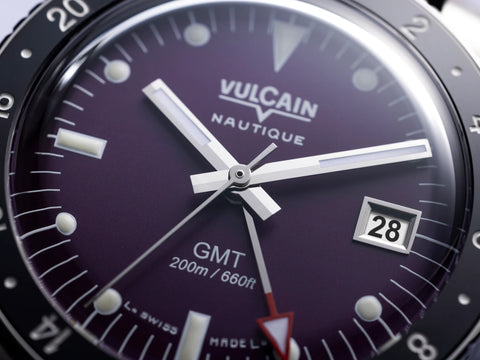 Vulcain Skindiver Nautique GMT Purple Limited Edition 680174A17
